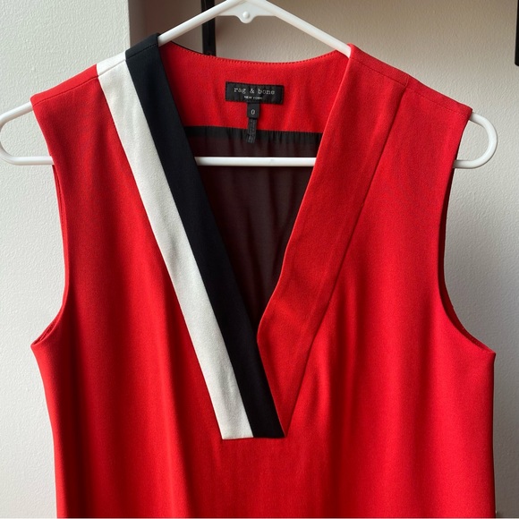 Rag & Bone Lodwick Sleeveless V-neck Shift Dress - Picture 3 of 5